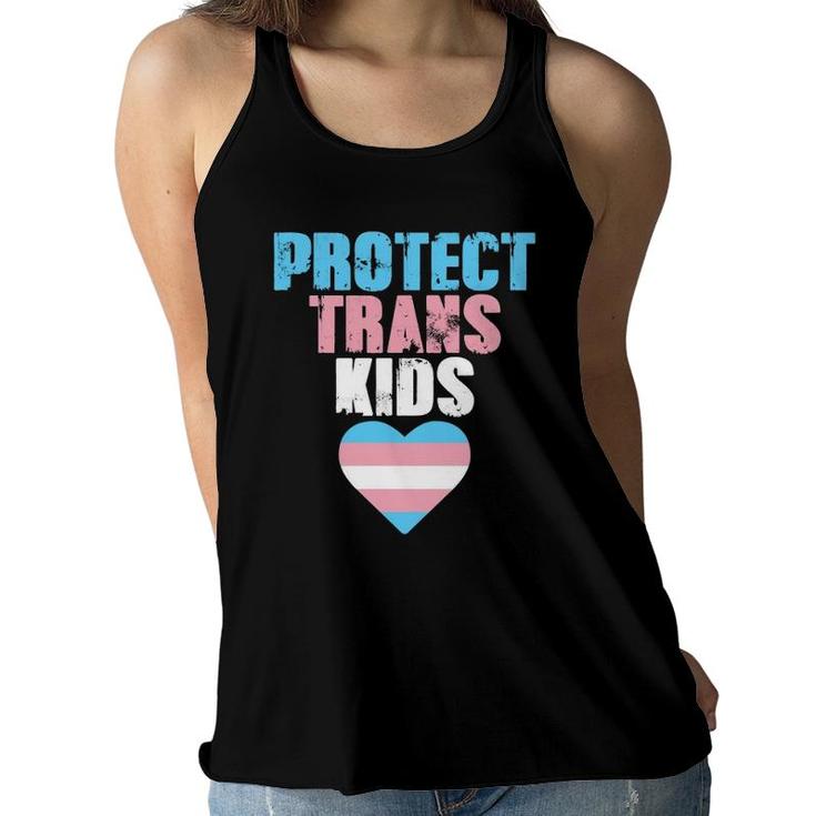 Protect Trans Kids Lgbtq Transgender  Women Flowy Tank