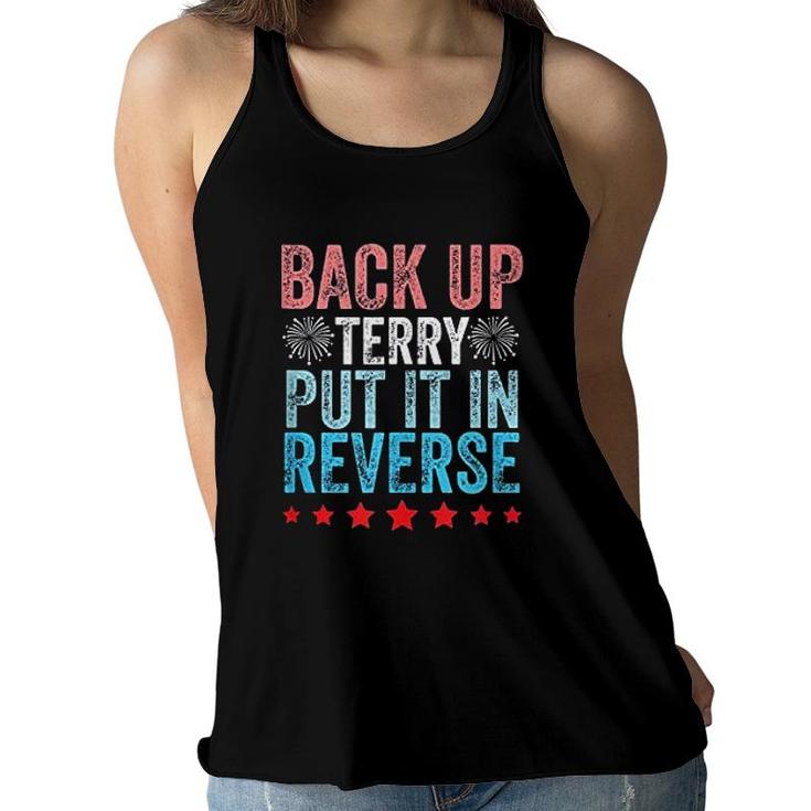 Retro Back Up Terry Back It Up Terry 4th Of July Fireworks Women Flowy Tank