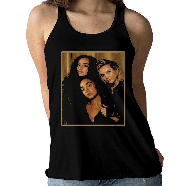 Three Girls Friends With Old Vibes Women Flowy Tank