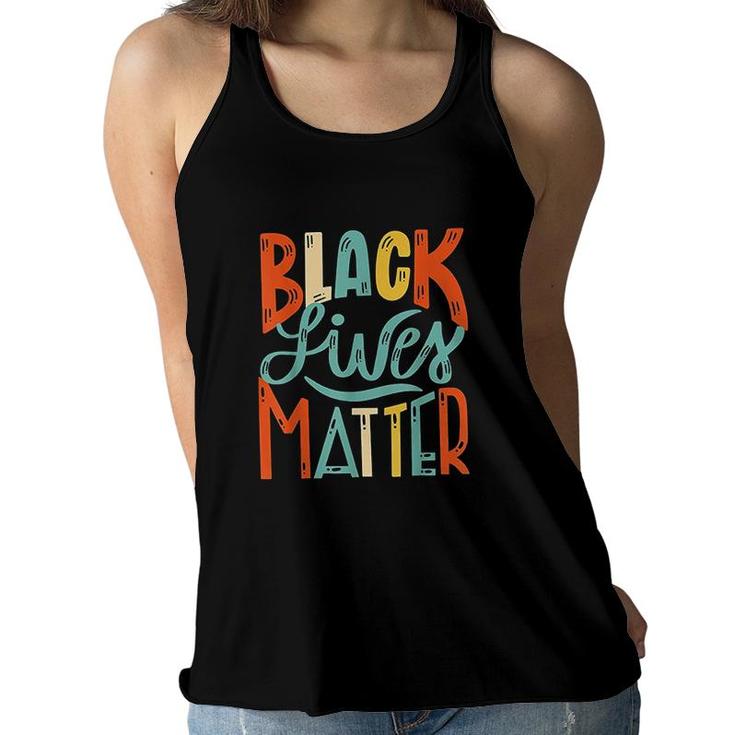 Vintage BLM Black Lives Matter Retro 70s 80s Style BLM  Women Flowy Tank