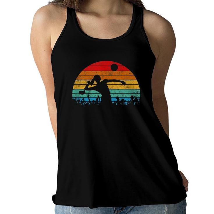 Volleyball Gifts For Teen Girls Retro Vintage Tank Top Women Flowy Tank