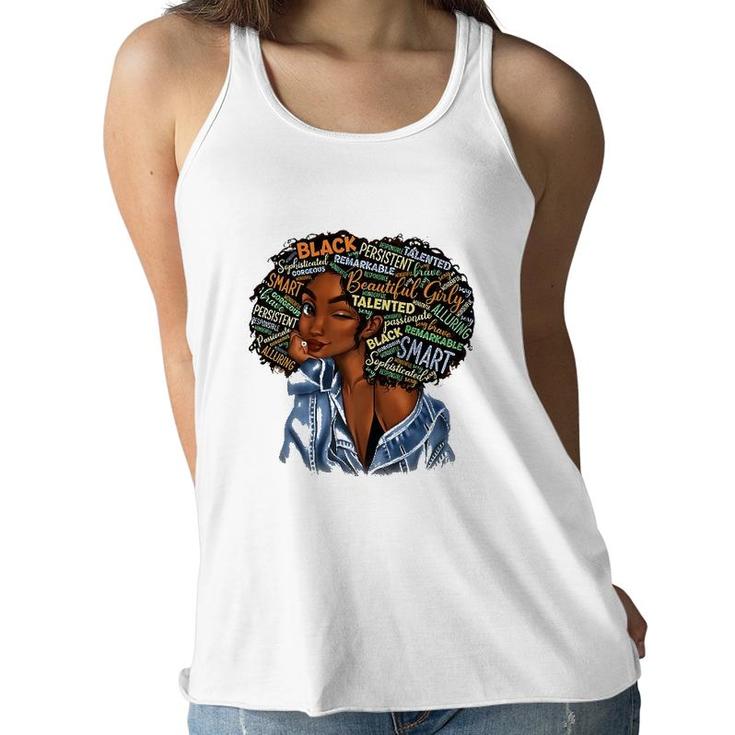 Black Smart Girls Afro Love Melanin African American Women Women Flowy Tank