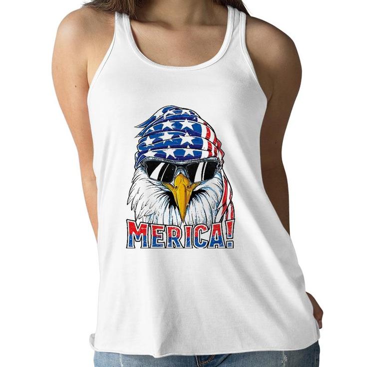 Eagle Merica 4Th Of July Merica Men Boys American Women Flowy Tank