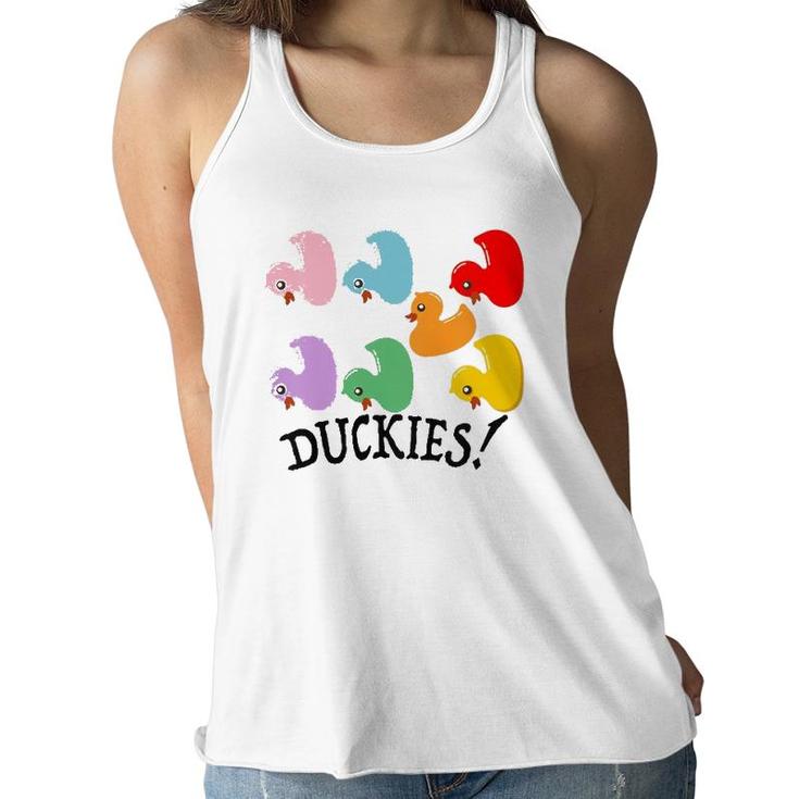 Kids Rubber Duckie Duck Cute Bath Boys Girls Child Youth Women Flowy Tank