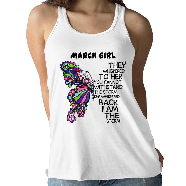 March Girl I Am The Storm Women Flowy Tank