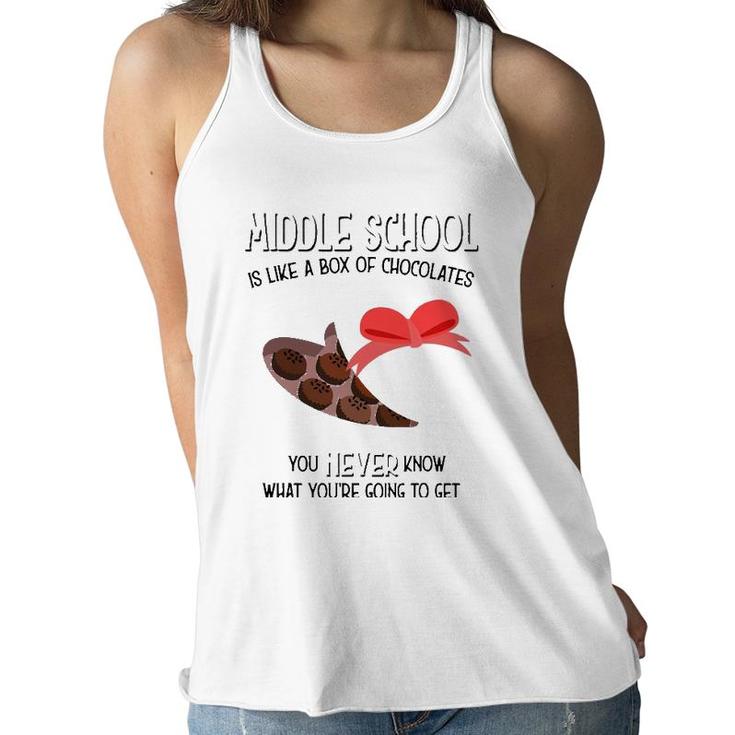 Middle School Teacher Valentine S Day Gift Kids Women Flowy Tank