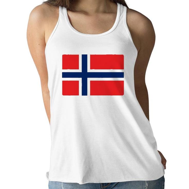 Norwegian Flag Of Norway Souvenir Gift Men Women Kids Women Flowy Tank