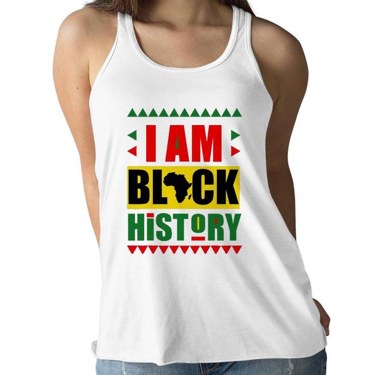 Teach I Am Black History Month Kids Proud African Pride Women Flowy Tank