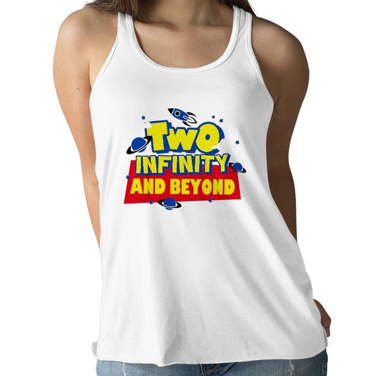 Two Infinity N Beyond 2Nd Birthday Children Toddler Boys Women Flowy Tank