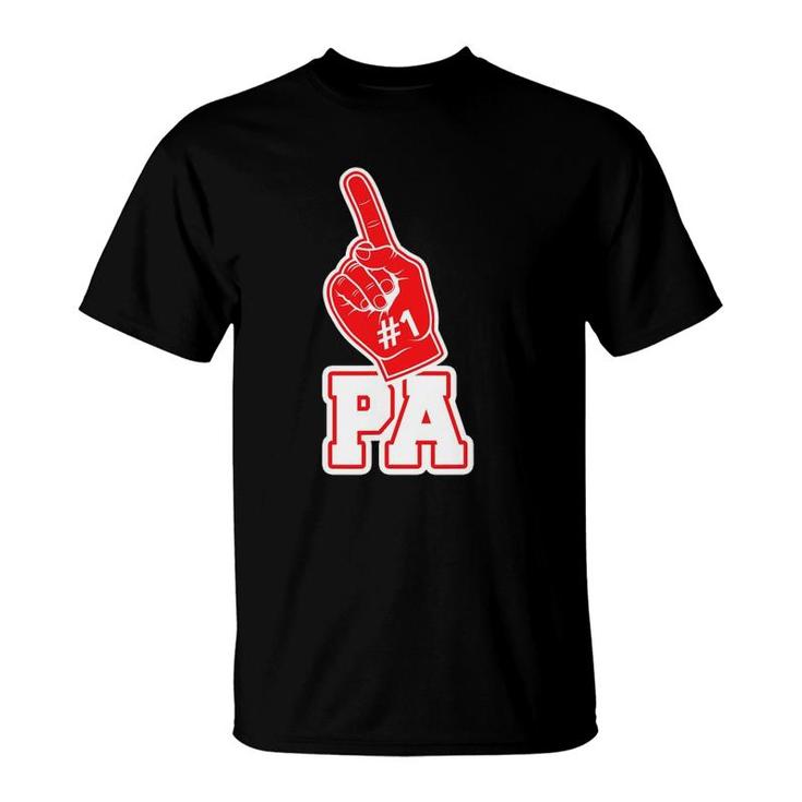 1 Pa - Number One Foam Finger Father Gift Tee T-Shirt