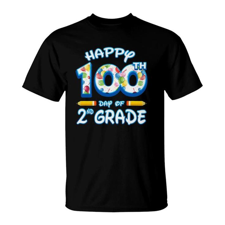 100 Days Of School Gift For 2Nd Second Grade Teachers Students T-Shirt