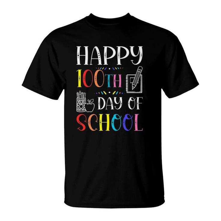 100Th Day Of School Teachers Kids Child Happy 100 Days T-Shirt
