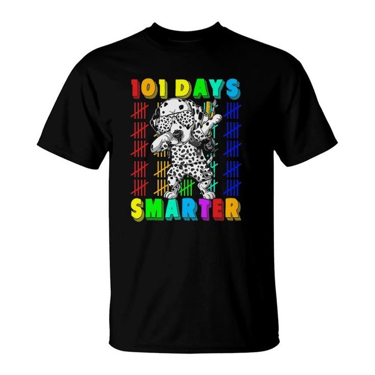 101 Days Smarter Dalmatian Dog School Teachers Students Kids T-Shirt