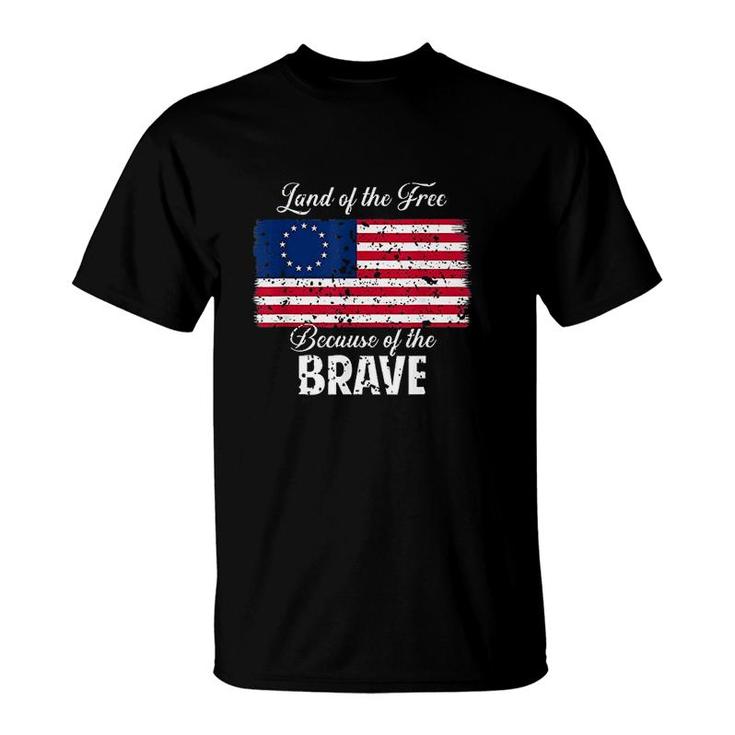 1776 Patriotic Betsy Ross American Flag T-Shirt