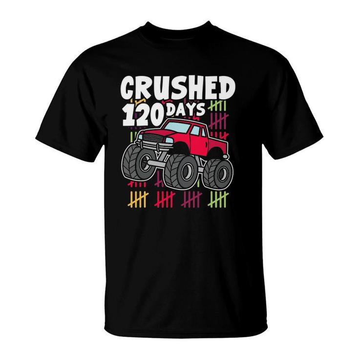 1St Grade 120 Days Of School Monster Truck  Boys Kids T-Shirt