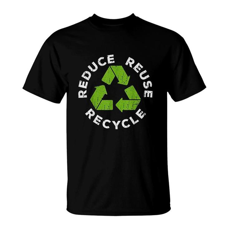 Reduce Reuse Recycle Earth Day 2022 T-Shirt | Seseable