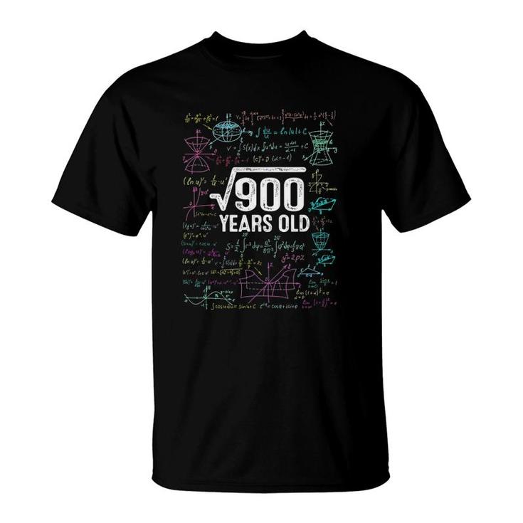 30Th Birthday Gift Idea Square Root Of 900 Years Old T-Shirt