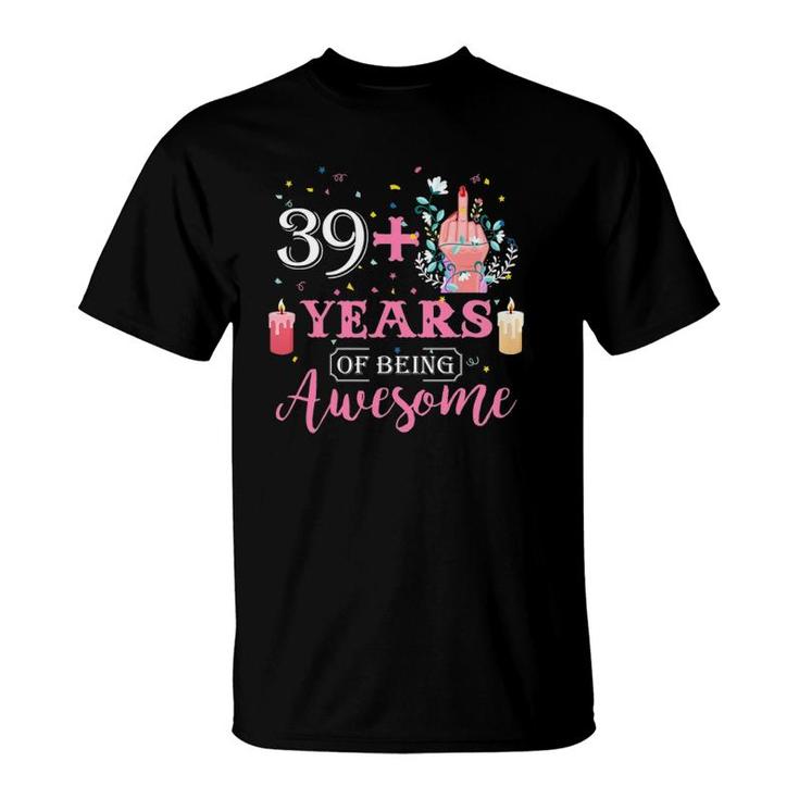 391 Years Of Being Awesome 40Th Birthday Gift T-Shirt