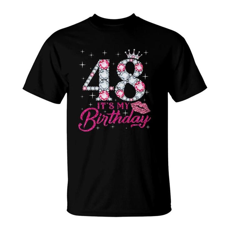 48 It's My Birthday 1974 48Th Birthday Gift Tee For Womens Premium T-Shirt
