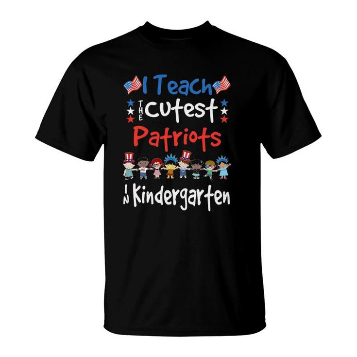 4Th Of July Kindergarten Teacher  For Teachers T-Shirt