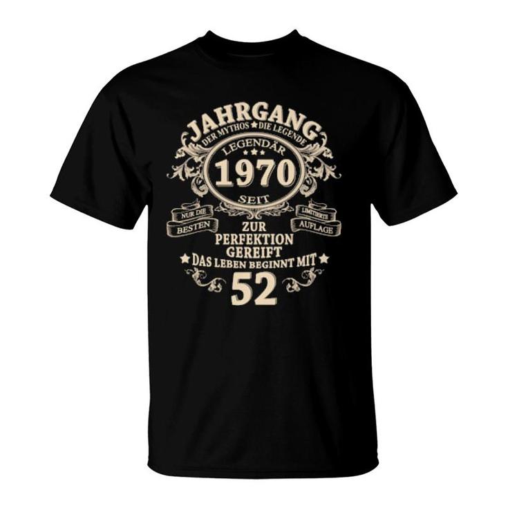 52 Geburtstag Geschenk Mann Mythos Legende Jahrgang 1970 Langarm T-Shirt 52 Geburtstag Geschenk Mann Mythos Legende Jahrgang 1970 Langarm T-Shirt