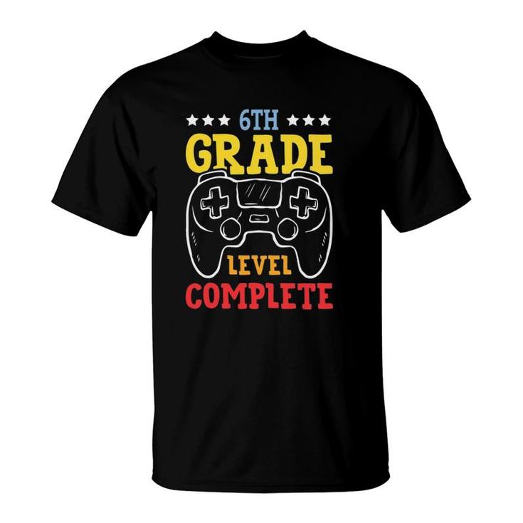 6Th Grade Level Complete Last Day Of School Game Controller T-Shirt