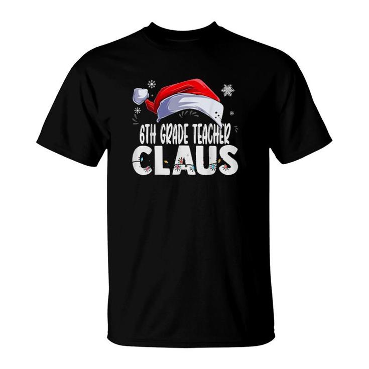 6Th Grade Teacher Santa Claus Christmas Matching Costume  T-Shirt
