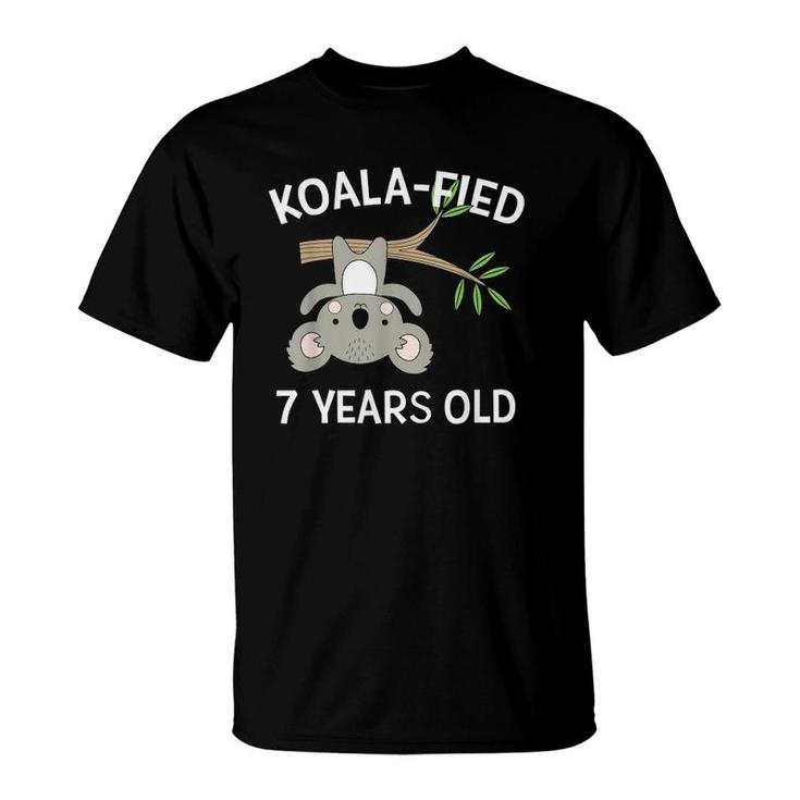 7 Years Old Birthday  Cute Koala Pun 7Th Party Gift T-Shirt