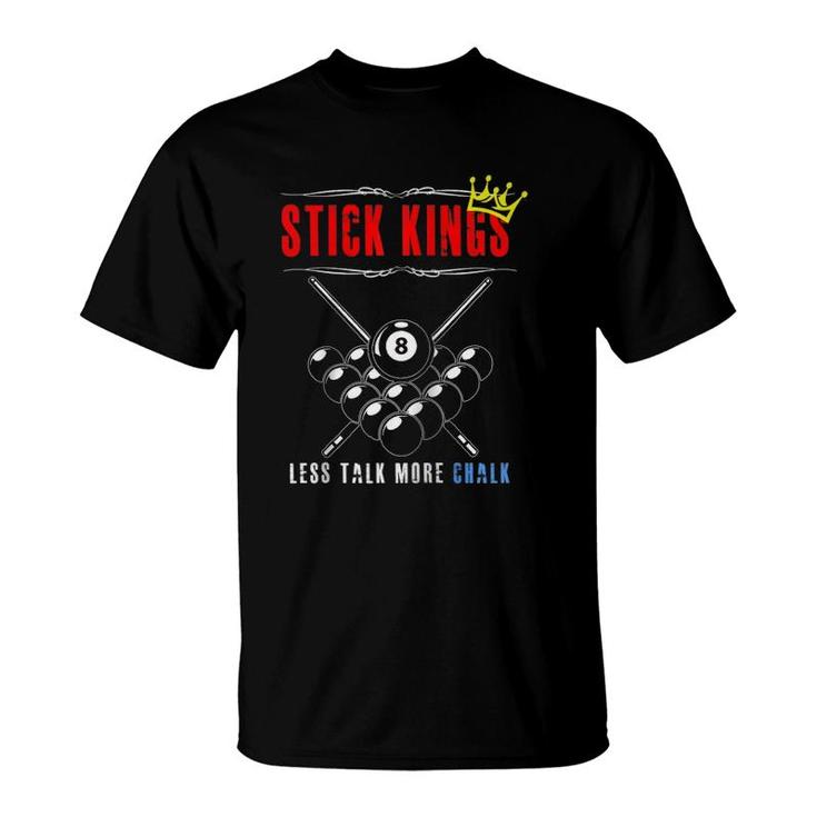 8 Ball Pool Billiards Funny Stick Kings Player Tee Gift Raglan Baseball Tee T-Shirt