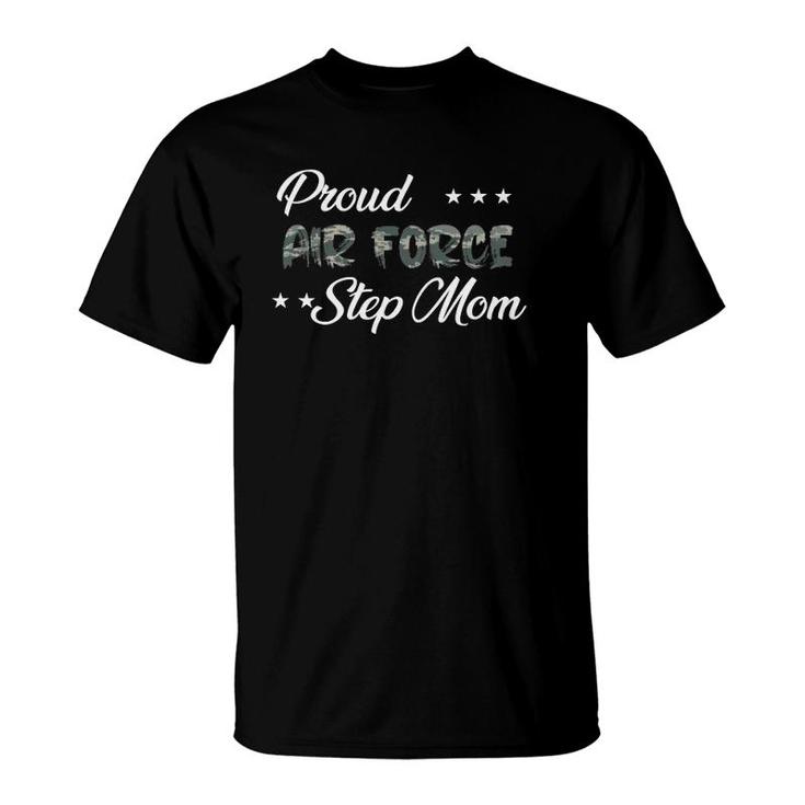 Abu Bold Proud Air Force Step Mom  T-Shirt