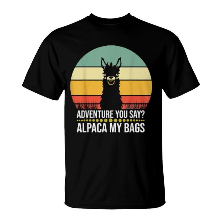 Adventure Alpaca My Bags Alpaca  T-Shirt