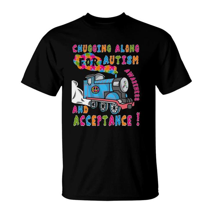 Advocate Acceptance Train Puzzle Cool Autism Awareness Gift T-Shirt