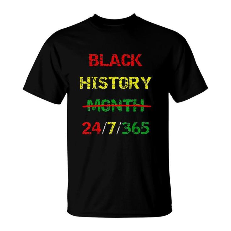 African Melanin Black History Month Black T-shirt