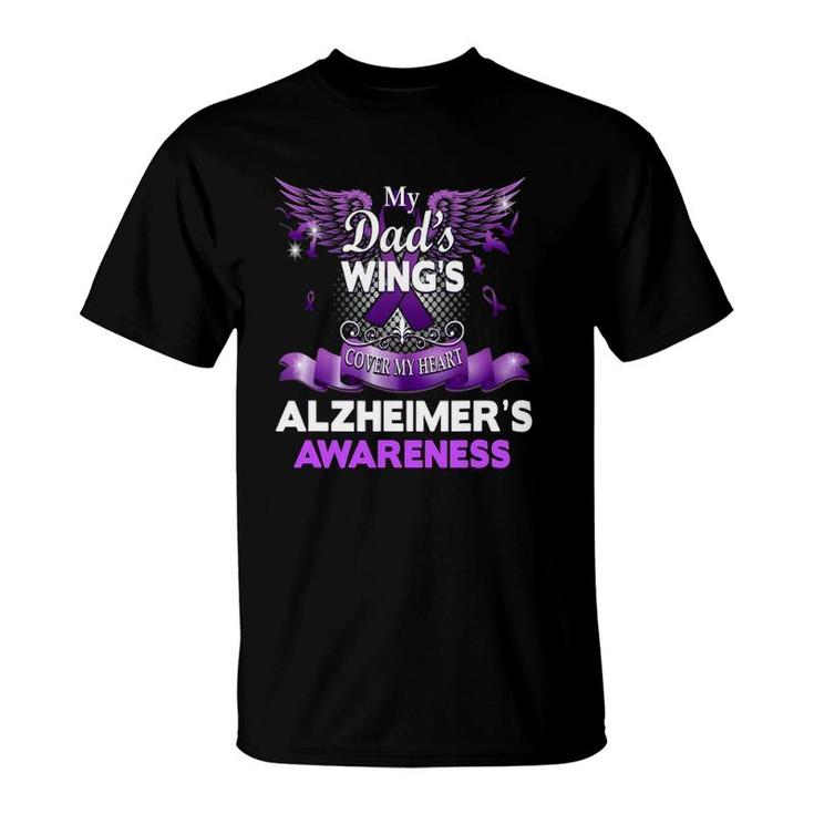Alzheimer's Awareness Gift Products Dad's Wings Memorial T-Shirt