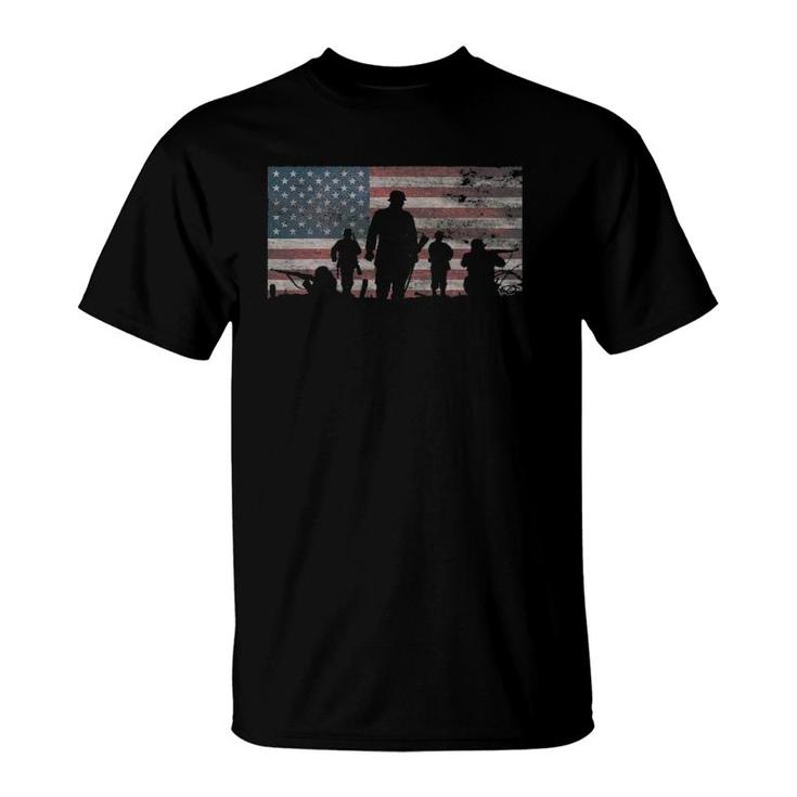 American Flag Military Veteran Appreciation T-Shirt