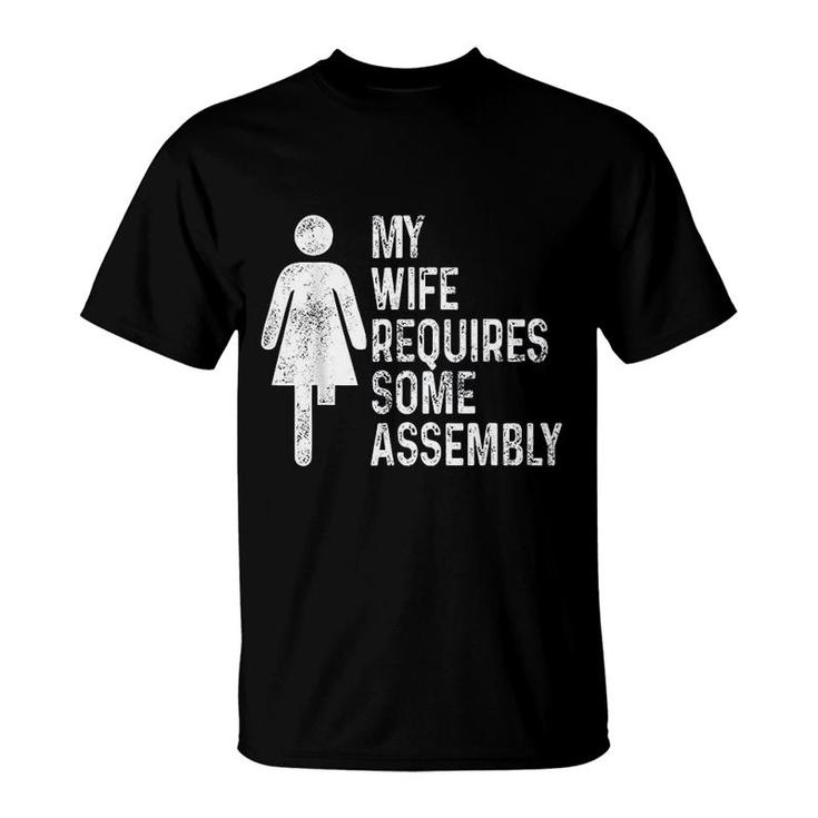 Amputee Humor Wife Assembly Leg Arm Funny Recovery Gifts T-Shirt