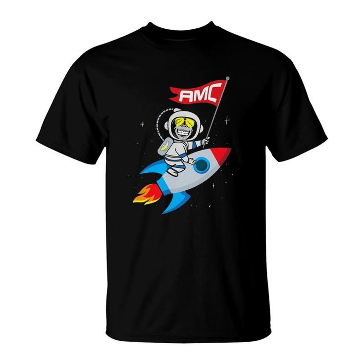 Apes To The Moon $Amc Short Squeeze T-Shirt