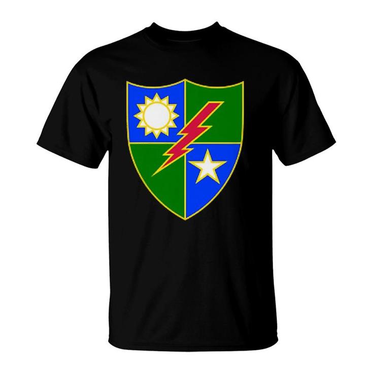 Army Rangers 75Th Regiment Patch Military Veteran T-Shirt