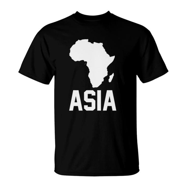Asia With Africa Map Geography Teacher Gift T-Shirt