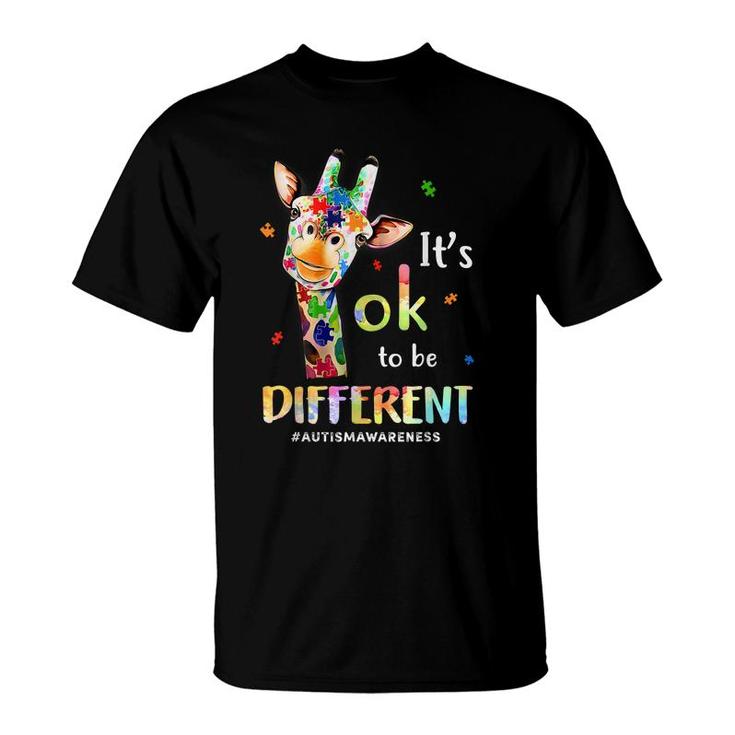 Autism Awareness Acceptance Women Kid Its Ok To Be Different  T-Shirt