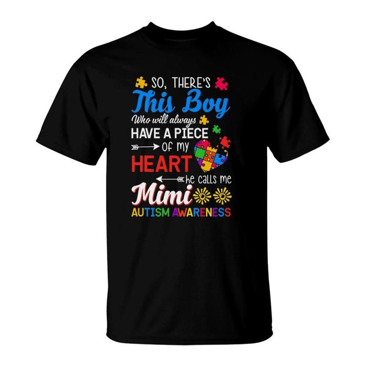 Autism Awareness Grandson Grandma Mimi Gift T-Shirt