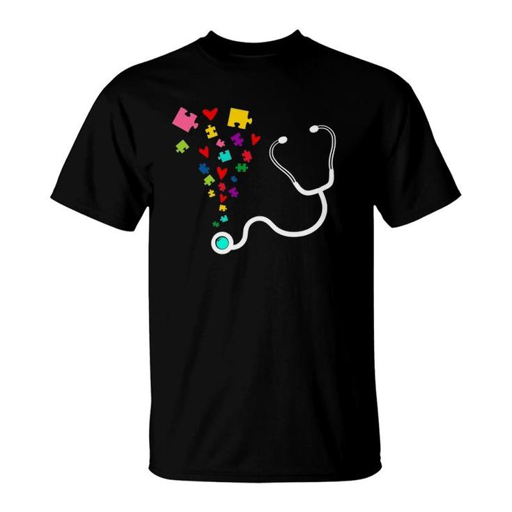 Autism Nurse For Women Men Autism Awareness T-Shirt