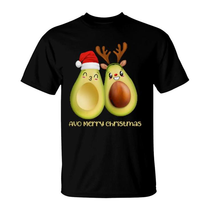 Santa Avocado Avo Merry Christmas Avocado Gift For Vegan T-Shirt Santa Avocado Avo Merry Christmas Avocado Gift For Vegan T-Shirt