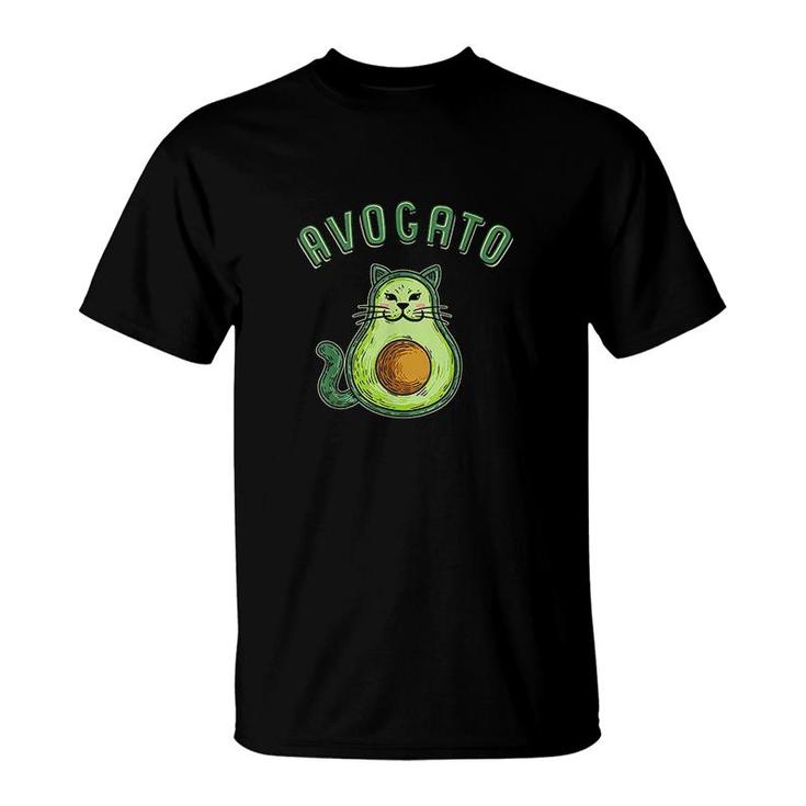 Avogato Funny Cinco De Mayo Avocado Cat T-Shirt