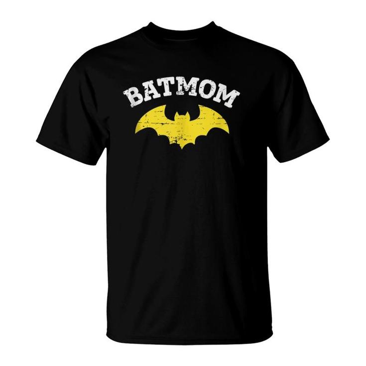 Batmom Super Hero Mother Mommy Womens T-Shirt