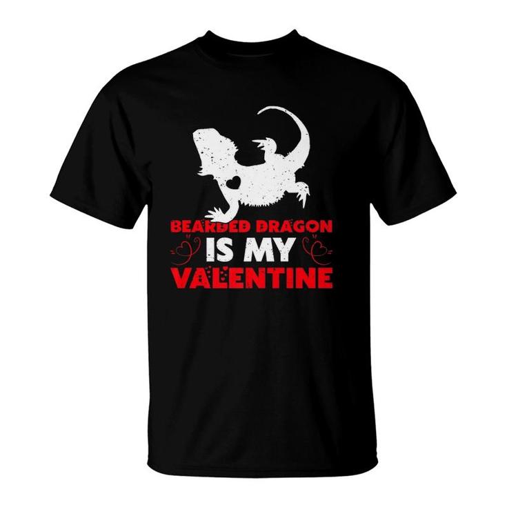 Bearded Dragon Is My Valentine Bearded Dragon Valentines Day T-Shirt