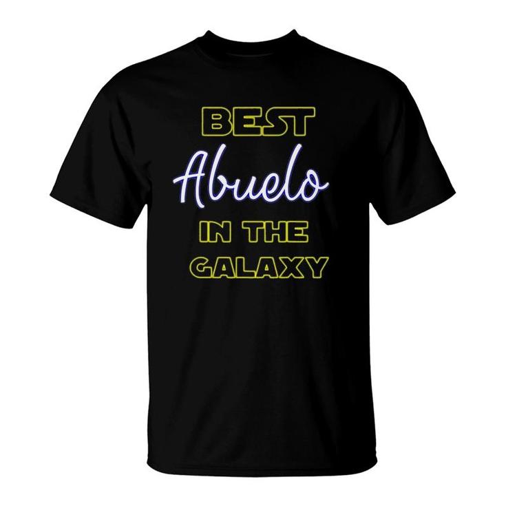 Best Abuelo In The Galaxy Spanish Grandfather Latino Grandpa T-Shirt