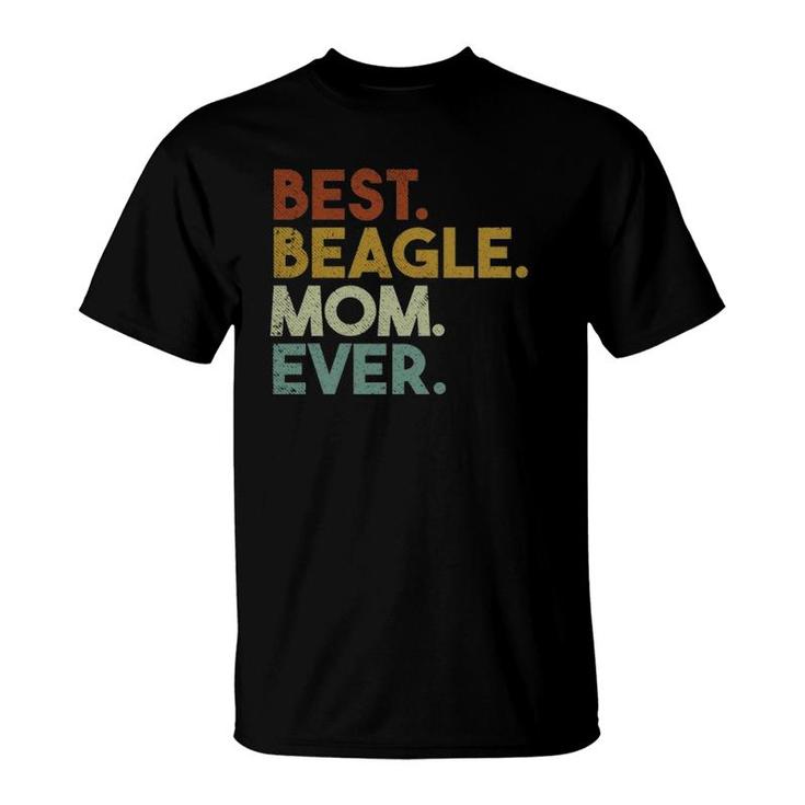 Best Beagle Mom Ever Retro T-Shirt