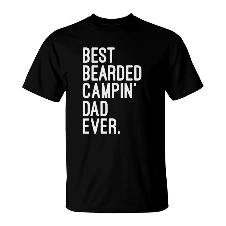 Best Bearded Campin' Dad Ever Outdoor Camping Life T-Shirt