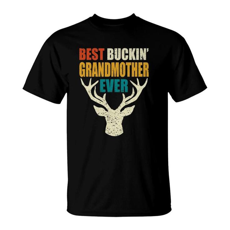 Best Buckin' Grandmother Ever  Hunting Bucking Mother T-Shirt